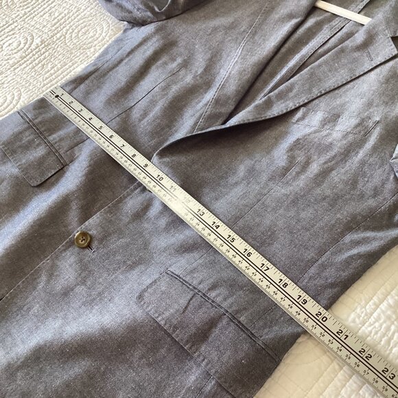 J.Crew Ludlow Slim-Fit Men’s Blazer Size 42R Baird McNutt Linen Blend Gray - Picture 7 of 13
